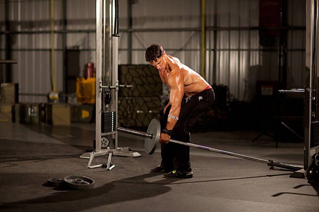 Photo of One-Arm Long Bar Row exercise