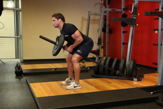 Photo of Bent Over Two-Arm Long Bar Row  exercise
