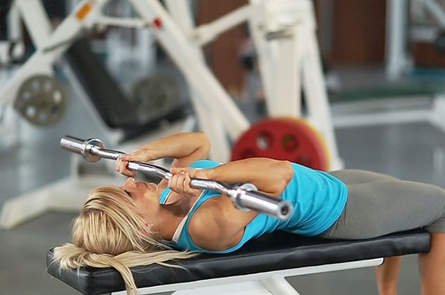 Photo of Lying Close-Grip Barbell Triceps Press To Chin exercise